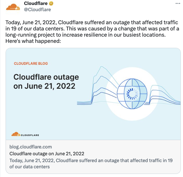 Cloudflare Twitter